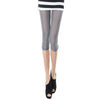 Hot Selling Fresh Stylish Women's Elastic Mesh Leggings Thin Short Mid-Calf Leggings Candy Color Half Pants Female