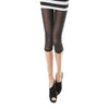 Hot Selling Fresh Stylish Women's Elastic Mesh Leggings Thin Short Mid-Calf Leggings Candy Color Half Pants Female