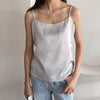Lizkova Summer Satin Camisole Women 2022 Sleeveless Haut Femme Ladies Holidday Beach Casual Tops