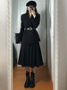 Lnsozkdg Elegant 2023 Spring Autumn Women's Business Blazer Top+Tulle Slit Skirt Female Casual Solid Two Pieces Sets