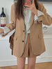 Lnsozkdg Spring Summer Style Short-Height Skirt Outfit Western Style High Suit Jacket Korean Autumn with Two-Piece Women Y2k
