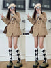 Lnsozkdg Spring Summer Style Short-Height Skirt Outfit Western Style High Suit Jacket Korean Autumn with Two-Piece Women Y2k