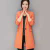 Long Black Suit Jacket Women Slim Fit Casual Blazer Female Cape Elegant Vintage Ladies Formal Blazers Korean Woman Coat X50034