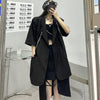 Long Blazers Women Design Spliced Streetwear Hipster Loose Creativity Casual Korean Style Summer Breathable Personality