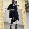 Long Blazers Women Design Spliced Streetwear Hipster Loose Creativity Casual Korean Style Summer Breathable Personality