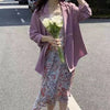 Long Blazers Women Thin Summer Ropa De Mujer Office Lady Sun-proof Cool Streetwear England Style Stylish Loose Ins Retro