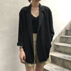Long Blazers Women Thin Summer Ropa De Mujer Office Lady Sun-proof Cool Streetwear England Style Stylish Loose Ins Retro
