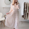 Long Midi Dress Elegant White Floral Bow Tie Pleated Dress Chic Long Sleeve A-Line Slim Casual Dress Autumn Winter 2022 vestido