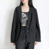 Long Sleeve Blazers Women Simple Black Outwear Single Breasted Spring Autumn Casual Tops Ladies Business Elegant Clothing Korean