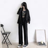 Long Sleeve Blazers Women Simple Black Outwear Single Breasted Spring Autumn Casual Tops Ladies Business Elegant Clothing Korean