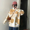 Long Sleeve Cartoon Sweater Pullover Autumn Winter Sweet Pullover Sweater Female Student Korean Style Loose Kawaii Sweater Coats