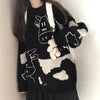 Long Sleeve Cartoon Sweater Pullover Autumn Winter Sweet Pullover Sweater Female Student Korean Style Loose Kawaii Sweater Coats