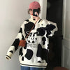 Long Sleeve Cartoon Sweater Pullover Autumn Winter Sweet Pullover Sweater Female Student Korean Style Loose Kawaii Sweater Coats