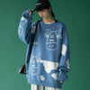 Long Sleeve Cartoon Sweater Pullover Autumn Winter Sweet Pullover Sweater Female Student Korean Style Loose Kawaii Sweater Coats