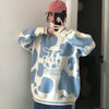 Long Sleeve Cartoon Sweater Pullover Autumn Winter Sweet Pullover Sweater Female Student Korean Style Loose Kawaii Sweater Coats
