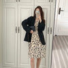 Long Sleeve Dress Women Floral Print Spring Basic Slim Temperament Lightweight V-neck Elegant Sweet Lady Dresses Apricot Classy