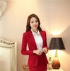 Long Sleeve Elegant Red Formal  Styles Spring Autumn Ladies Blazers & Jackets For Business Women Ladies Tops Blaser Coat