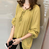 Long Sleeve Loose Plus Size Women Blouse Shirt Fashion Female Blouses 2022 Chiffon Tops Blusas Feminine Clothing Blouses 0661 40
