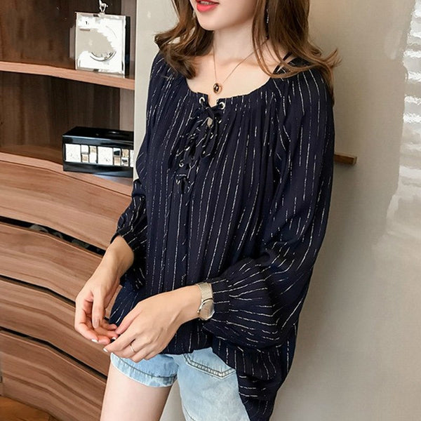 Long Sleeve Loose Plus Size Women Blouse Shirt Fashion Female Blouses 2022 Chiffon Tops Blusas Feminine Clothing Blouses 0661 40