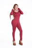 Long Sleeve O-Neck Long Pants Women Jumpsuits 2022 New Fashion Sexy Bodycon Jumpsuit Black White Wine Red Solid Colors Rompers