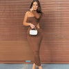 Long Sleeve One Shoulder Sexy Maxi Dress For Women Elegant Cut Out Party Prom Evening Bodycon Long Dresses 2023 Fall White Brown