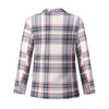 Long Sleeve Slim Printed Plaid Blazers Women Retro Jacket Turn-down Collar Coat Pocket Female Autumn and Winter Jacket Ladies