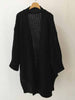 Long Winter Cardigan Women Vintage Side Split Knitwear Korean Mid-length Knit Sweater Casual Solid Long Sleeve Cardigan