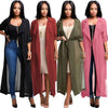 Long sleeve chiffon kimono 2023 spring women tops long cardigans transparent shirt beach cover up blouse femme DW193