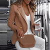 Long-sleeved 2023 Blazer Woman Jacket Double-breasted Cotton Blend Tailored Collar Women Blazer for Daily Wear