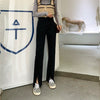 Loose High Waist Jeans for Women 2022 Spring and Autumn Korean Style Split Long Pants Slimming Wide-Leg Straight Pants