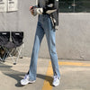 Loose High Waist Jeans for Women 2022 Spring and Autumn Korean Style Split Long Pants Slimming Wide-Leg Straight Pants