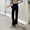 Loose High Waist Jeans for Women 2022 Spring and Autumn Korean Style Split Long Pants Slimming Wide-Leg Straight Pants