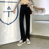 Loose High Waist Jeans for Women 2022 Spring and Autumn Korean Style Split Long Pants Slimming Wide-Leg Straight Pants