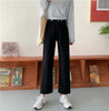 Loose Straight Jeans Women Autumn 2022 High Waist Student Trousers Woman's Thin Wide Leg Denim Pants Female Black Gray