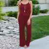 Loose Wide Leg Pants Spaghetti Strap Women Casual Jumpsuit XXL Plus Size 2022 Summer Flag Printed Long Playsuit Overalls GV049