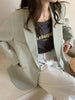 Loose and Casual Mint Green Suit Coat for Women's Spring and Autumn 2023 High-grade Suit Blazers for Women Jacket Women