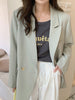 Loose and Casual Mint Green Suit Coat for Women's Spring and Autumn 2023 High-grade Suit Blazers for Women Jacket Women