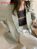 Loose and Casual Mint Green Suit Coat for Women's Spring and Autumn 2023 High-grade Suit Blazers for Women Jacket Women