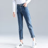 Loose jeans denim women high waist skinny design  cotton plus size S-5XL daily casual jeans