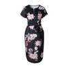 Summer Dress Women 2022 Sundress Vestidos White Casual Print Short Sleeve Plus Size Bandage Women's Dresses Robe Femme