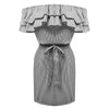 Women Dresses Striped Summer Dress Ruffle Collar 2022 Bandage Sundress Casual Sexy Bodycon Summer Dress Vestido De Festa
