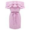 Women Dresses Striped Summer Dress Ruffle Collar 2022 Bandage Sundress Casual Sexy Bodycon Summer Dress Vestido De Festa