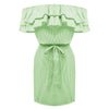 Women Dresses Striped Summer Dress Ruffle Collar 2022 Bandage Sundress Casual Sexy Bodycon Summer Dress Vestido De Festa