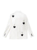 Love Chain Black Suit Jacket Women's Spring And Autumn Simple Commuter Design Solid Color Long Sleeves Blazer Coat Female