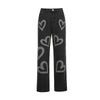 Love Graffiti Femme Jeans Woman High Waist Mom Baggy 2022Vaqueros Mujer Taille Haute Y2k De Pantalones Wide Leg Nouveau Large