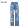 Love Graffiti Femme Jeans Woman High Waist Mom Baggy 2022Vaqueros Mujer Taille Haute Y2k De Pantalones Wide Leg Nouveau Large