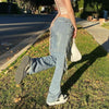 Low Rise Staright Cargo Jeans Wrap Belt Retro Denim Pants Ruched Drawstring Women Denim Trousers Street Indie Aesthetic Jean
