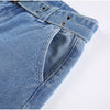 Low Rise Staright Cargo Jeans Wrap Belt Retro Denim Pants Ruched Drawstring Women Denim Trousers Street Indie Aesthetic Jean