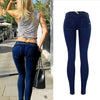 Low Waist Push Up Skinny Jeans Women  Cotton Denim Pantalon Femme 2022 Summer Blue Sequined Calcas Jeans Feminina