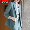 Lucyever  Office Work Blazer Women Korean Notched Pockets Long Sleeve Coat Ladies 2023 Autumn Casual Suit Jacket